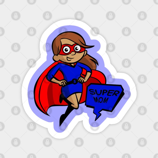 happy mothers day brunette super mom Sticker by gossiprag